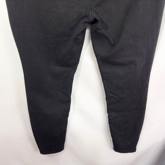 Terra Sky Plus Size 1X Skinny Jeans 16W 18W Jeggings Black Pull‎ On Stretch 466 - Picture 6 of 8